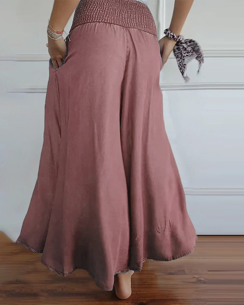 Reina - Pantaloni Comodi a Gamba Larga