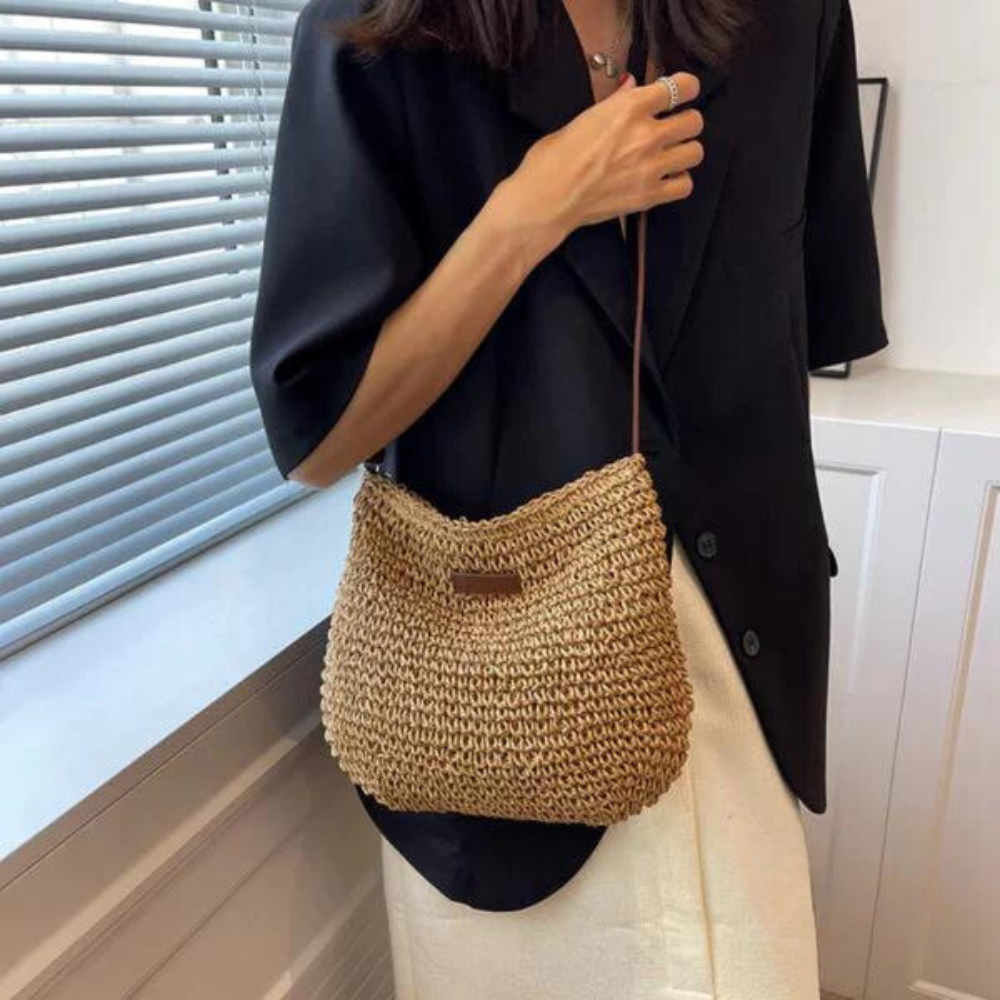 Fredhild | Borsa a Spalla in Stile Classico Intrecciato