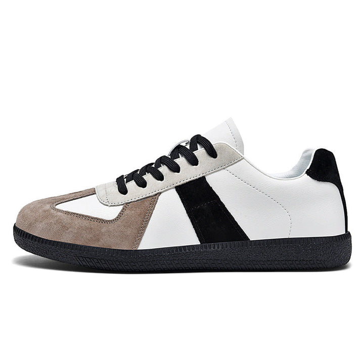 Irene - Sneakers eleganti in pelle e tela per donna