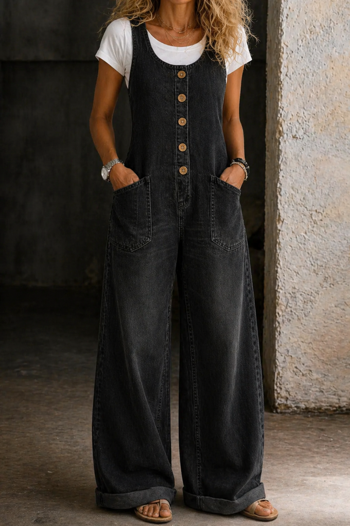 Bethany | Tute in Cotone Denim Lavato Vintage