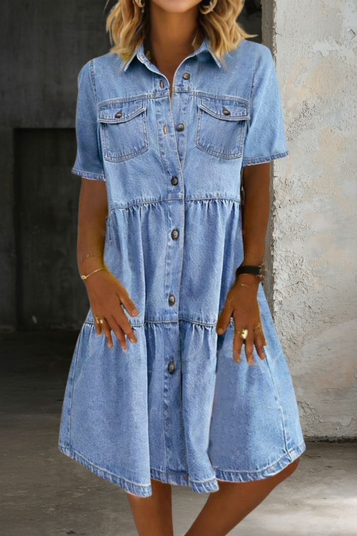 Sophia | Vestito in denim casual elegante