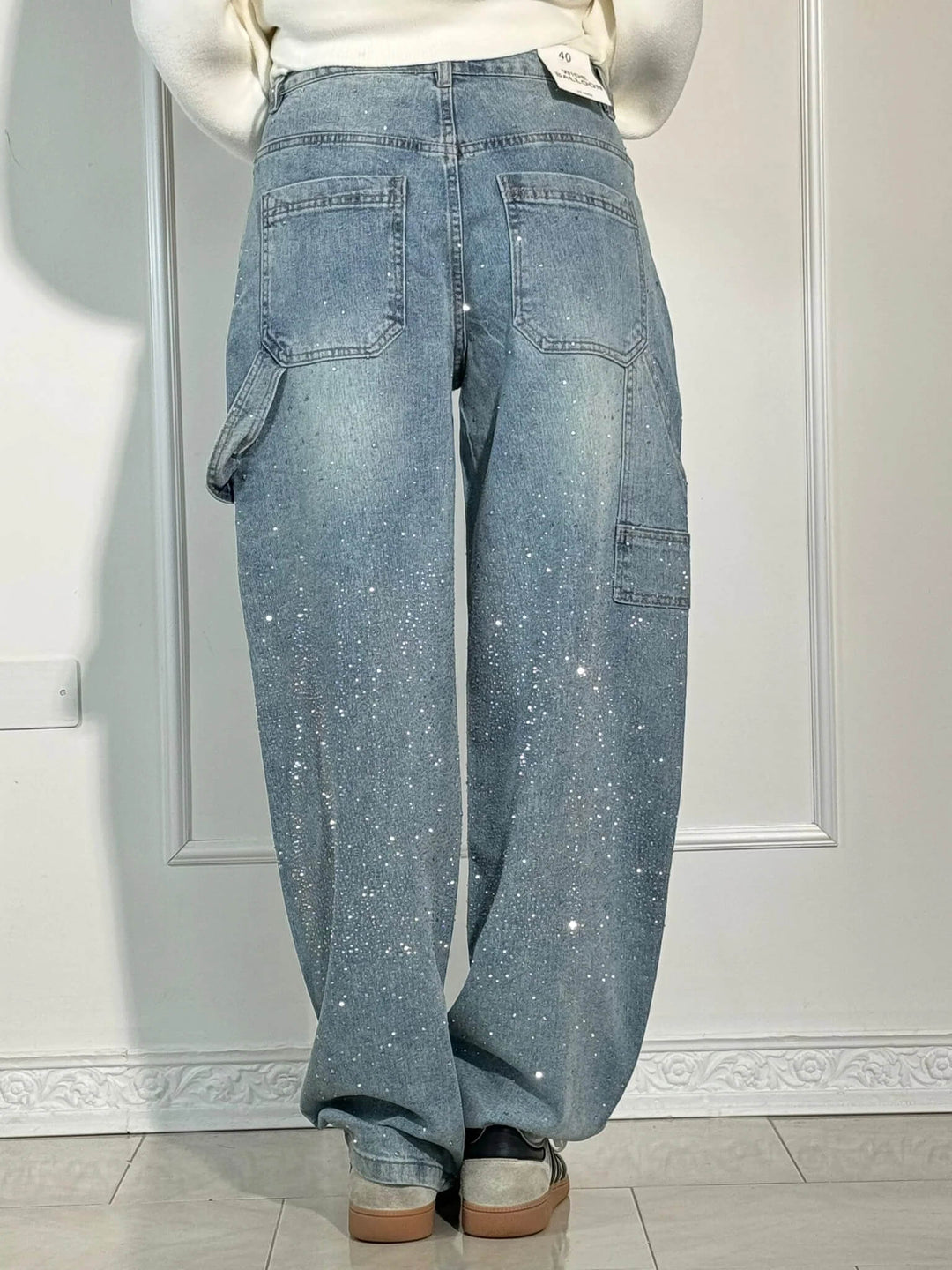 Victoria | Jeans Glitter a Vita Alta