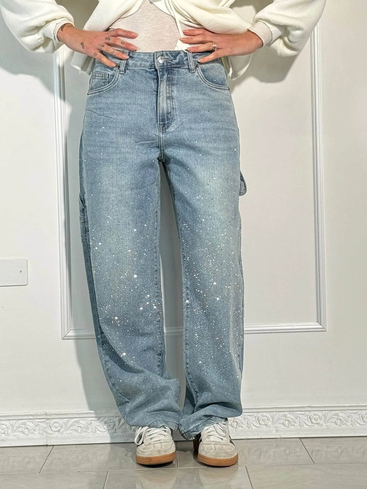 Victoria | Jeans Glitter a Vita Alta