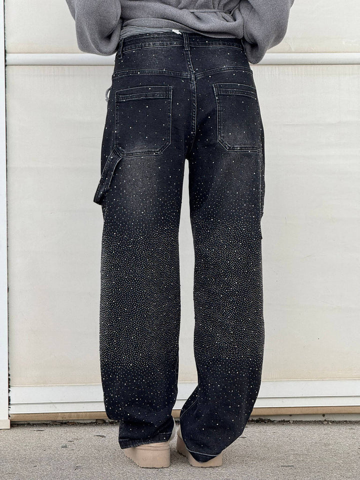 Jeans in Denim Carpenter Balloon Brillanti
