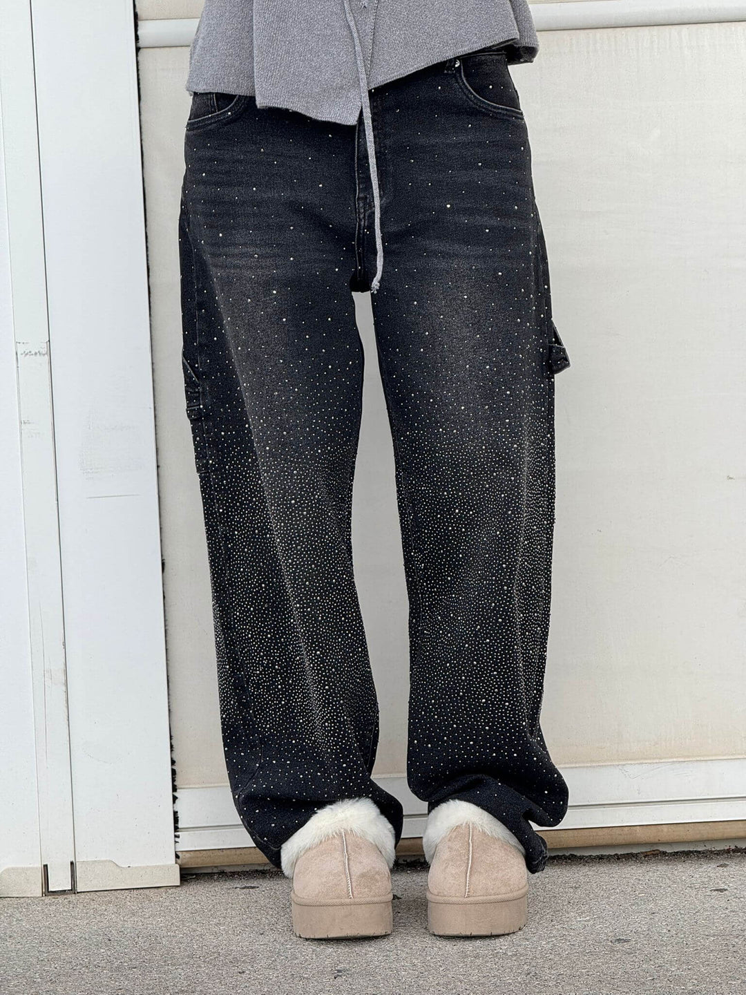 Jeans in Denim Carpenter Balloon Brillanti