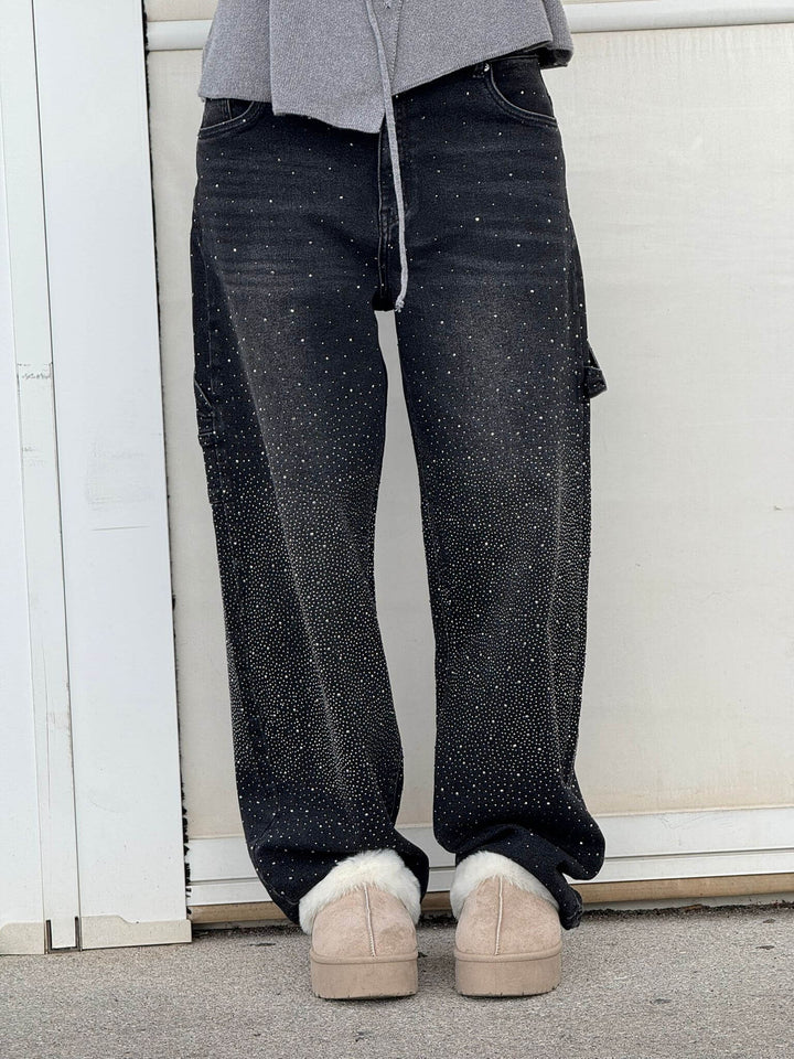 Jeans in Denim Carpenter Balloon Brillanti