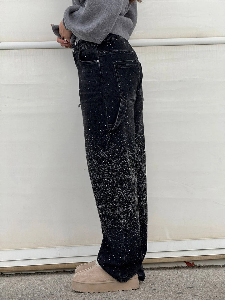 Jeans in Denim Carpenter Balloon Brillanti
