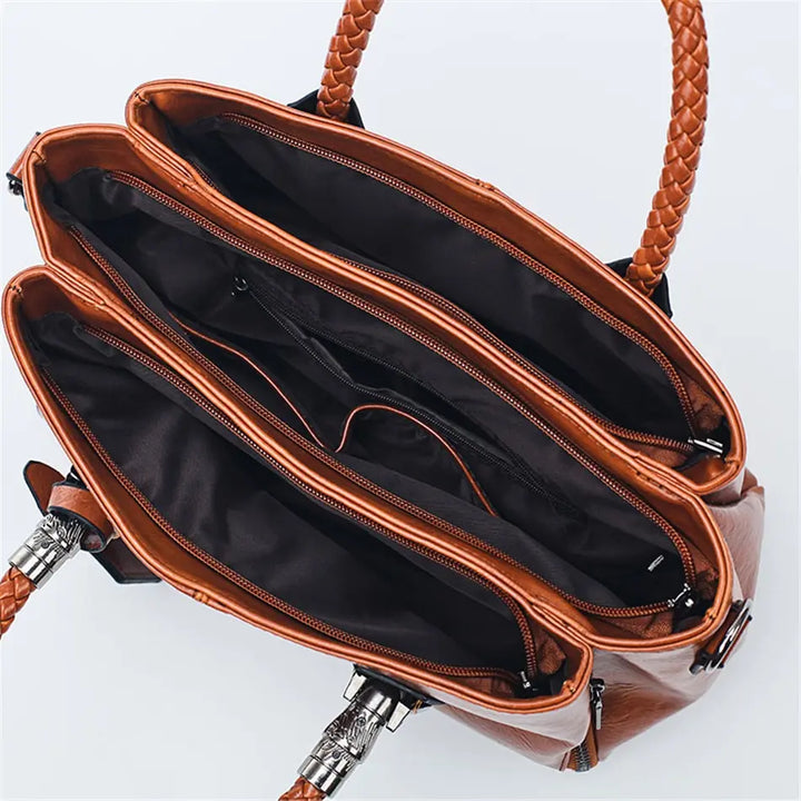 Jarnfrid | Borsa elegante con manico intrecciato