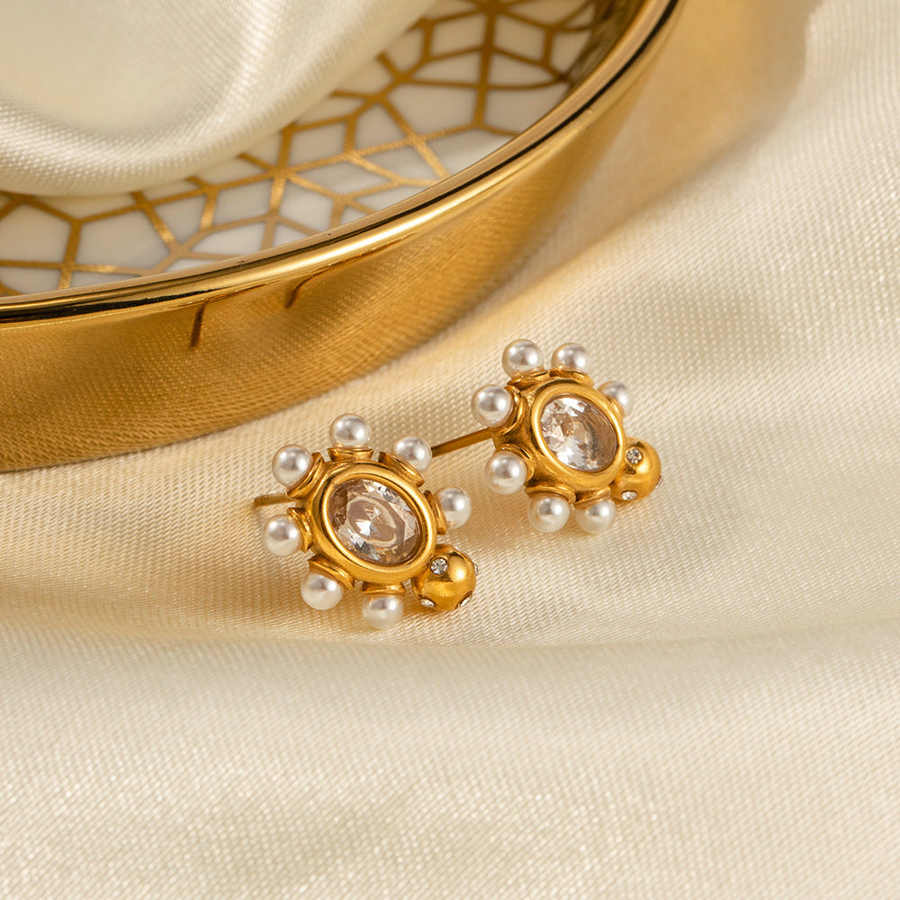 Orecchini in Perla d'Oro Sofisticati
