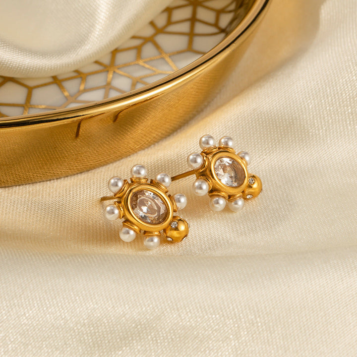Orecchini in Perla d'Oro Sofisticati