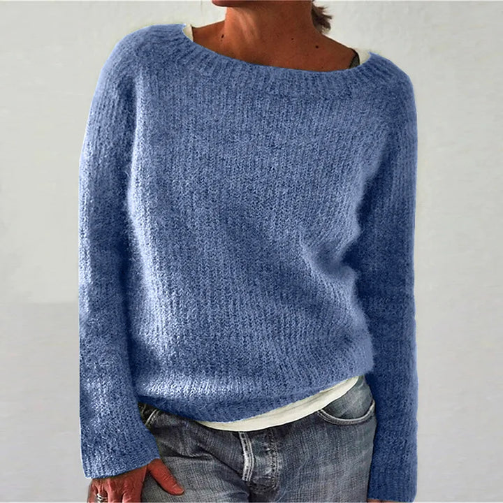 Maglione da Donna a Maniche Lunghe con Scollatura Ampia