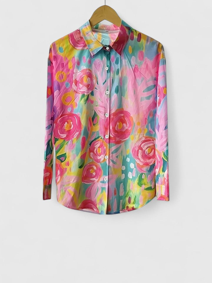 Anica - Blusa Artistica Vivace con Bottoni