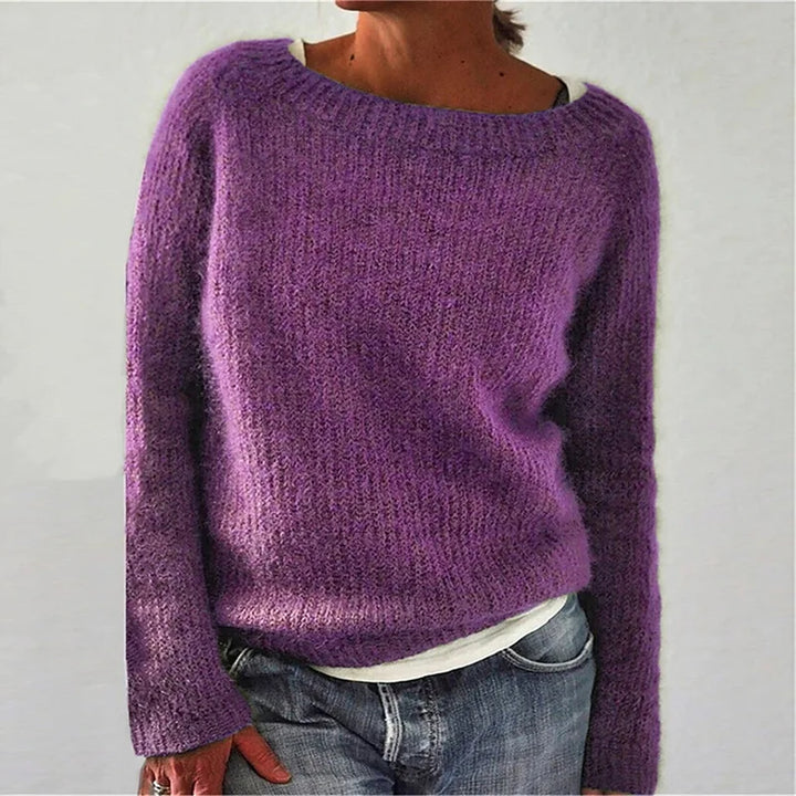 Maglione da Donna a Maniche Lunghe con Scollatura Ampia