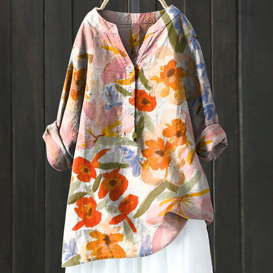 BLUSA LUNGA FIORITA ISALINE