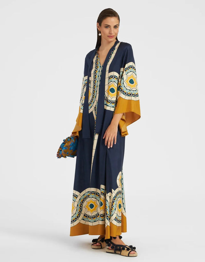 Abito Maxi Floreale Sculpted Elegance™
