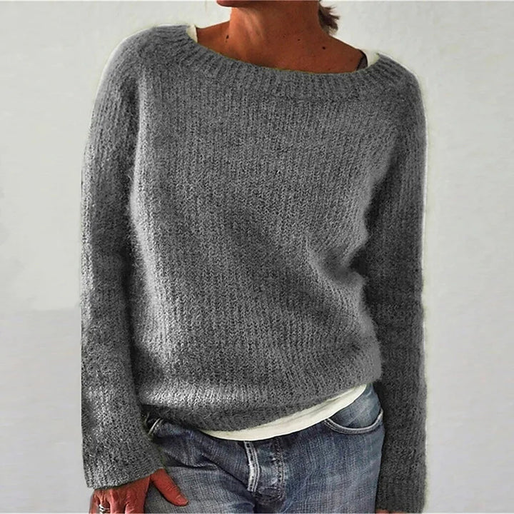 Maglione da Donna a Maniche Lunghe con Scollatura Ampia