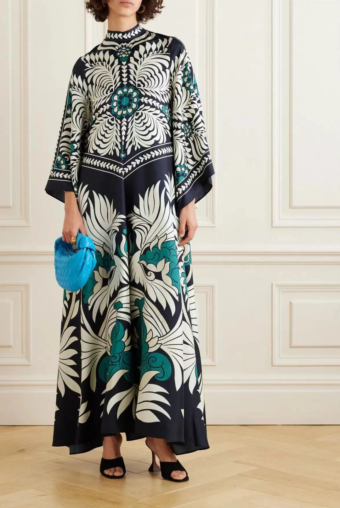 Abito Maxi Floreale Sculpted Elegance™