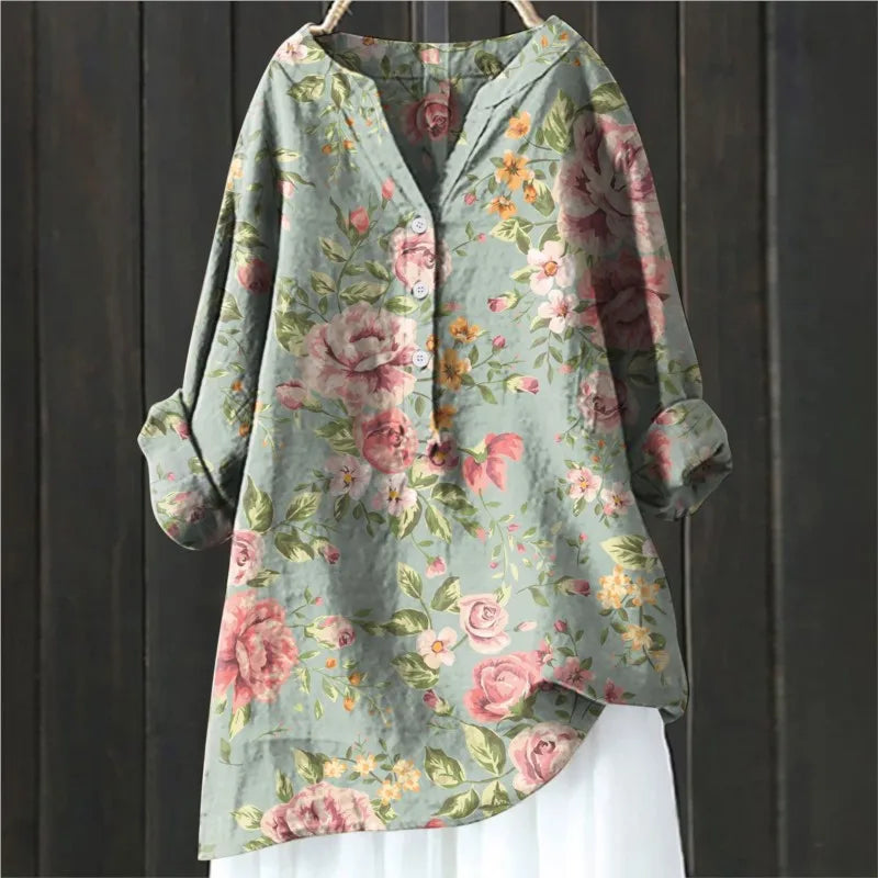 BLUSA LUNGA FIORITA ISALINE