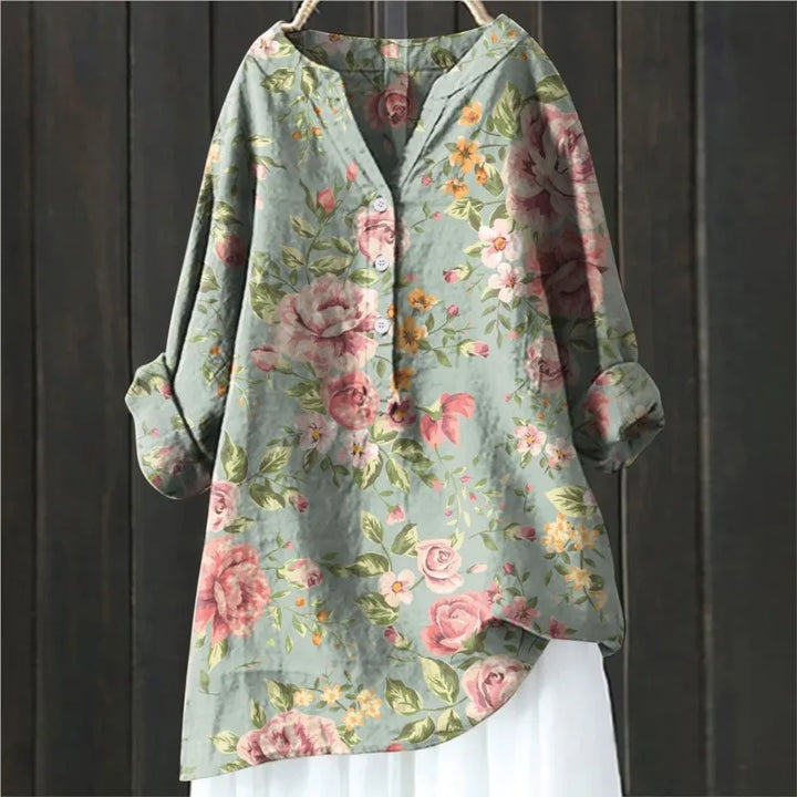 BLUSA LUNGA FIORITA ISALINE