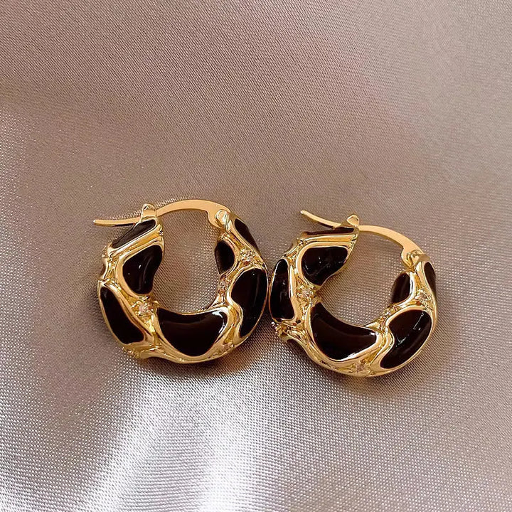 Orecchini a cerchio vintage a forma di U