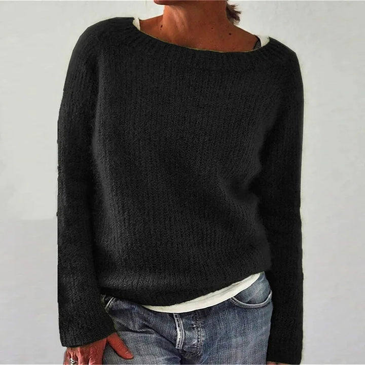 Maglione da Donna a Maniche Lunghe con Scollatura Ampia