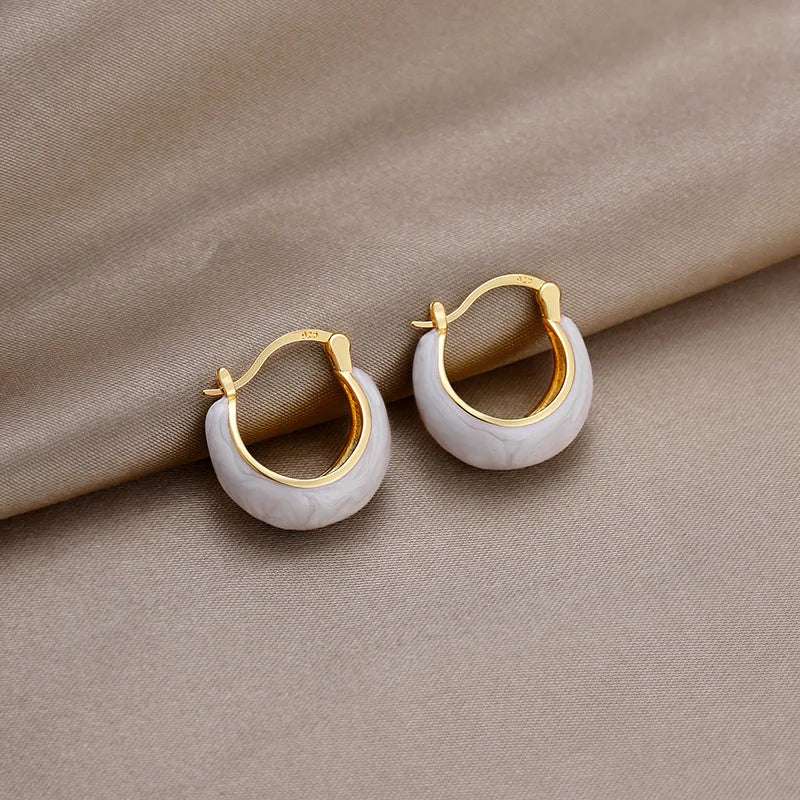 Orecchini a cerchio vintage a forma di U