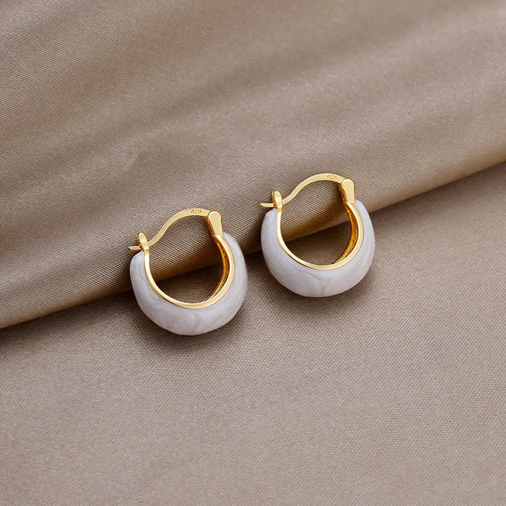 Orecchini a cerchio vintage a forma di U