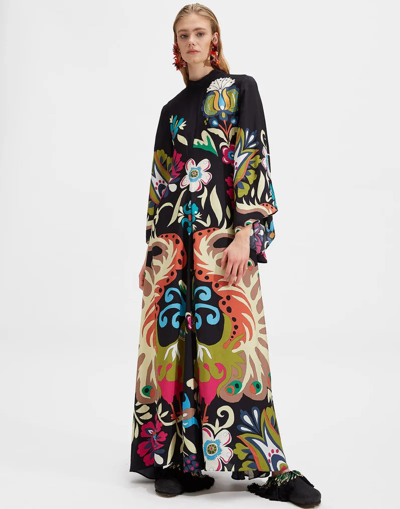 Abito Maxi Floreale Sculpted Elegance™
