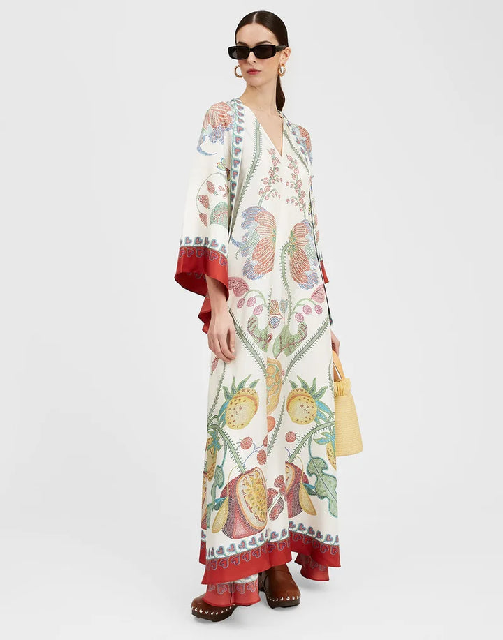 Abito Maxi Floreale Sculpted Elegance™