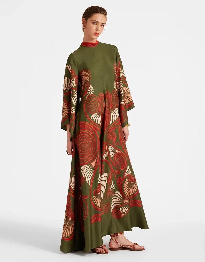 Abito Maxi Floreale Sculpted Elegance™