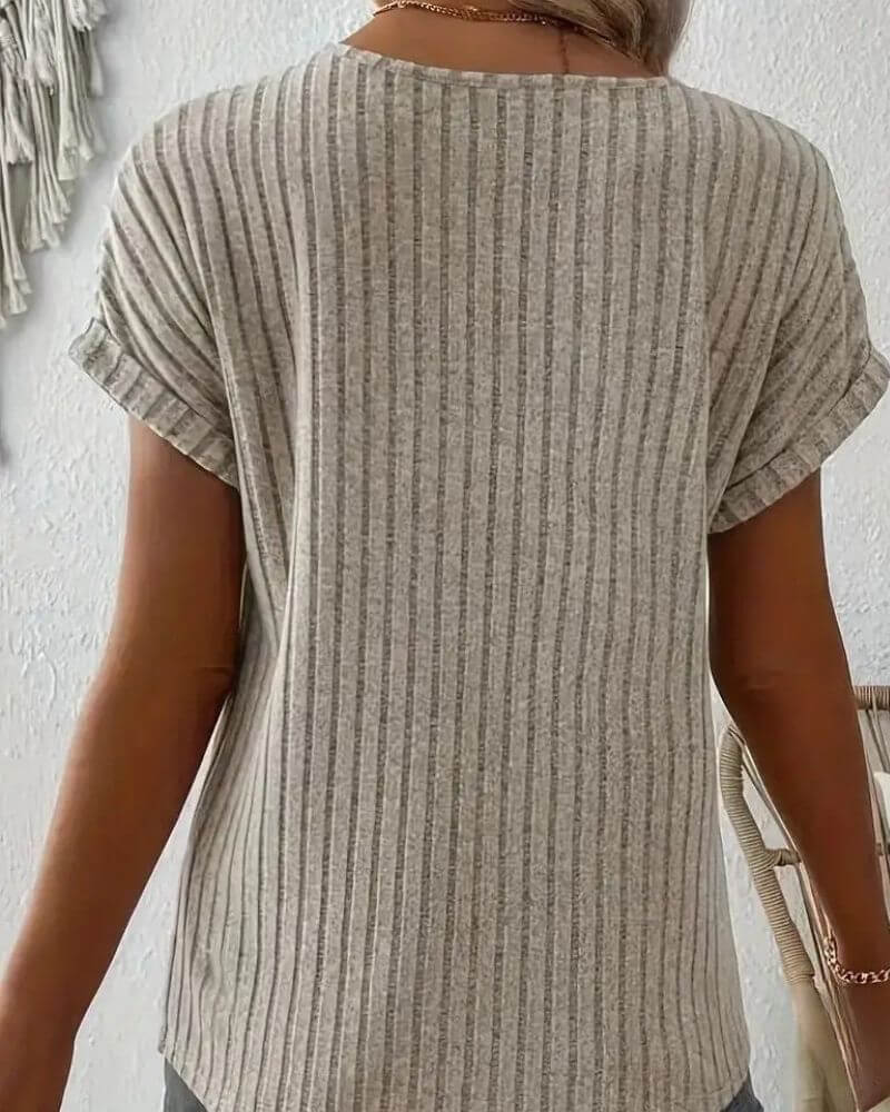 BLUSA TRICOT ROSINA CON SCOLLO A V