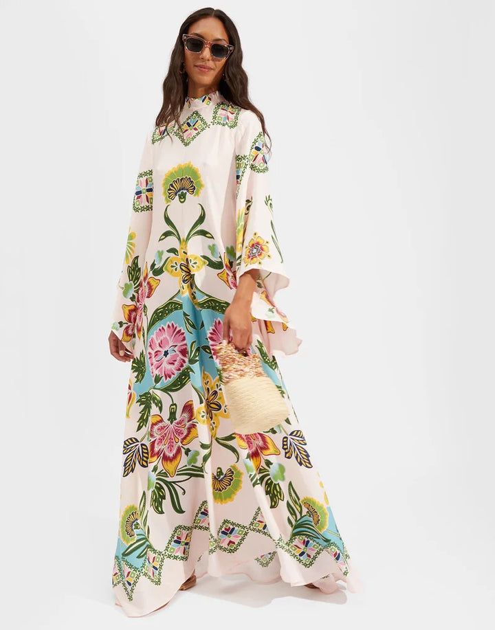 Abito Maxi Floreale Sculpted Elegance™