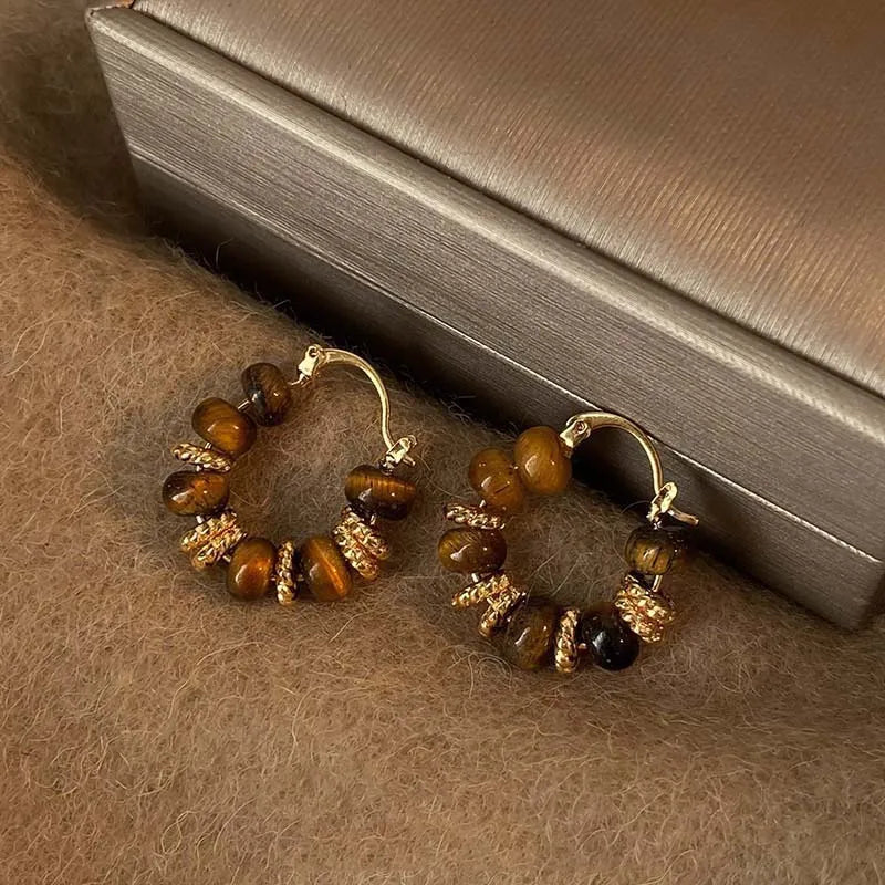 Orecchini a cerchio vintage a forma di U