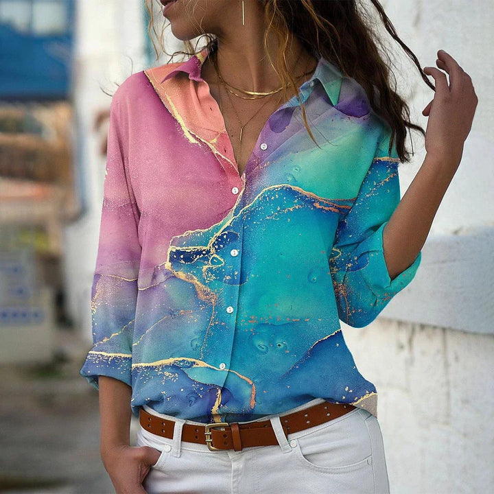 GEERTJE I BLUSA STAMPATA ALLA MODA