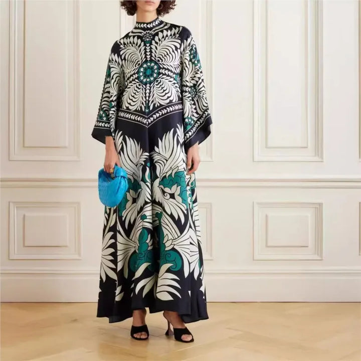 Abito Maxi Floreale Sculpted Elegance™