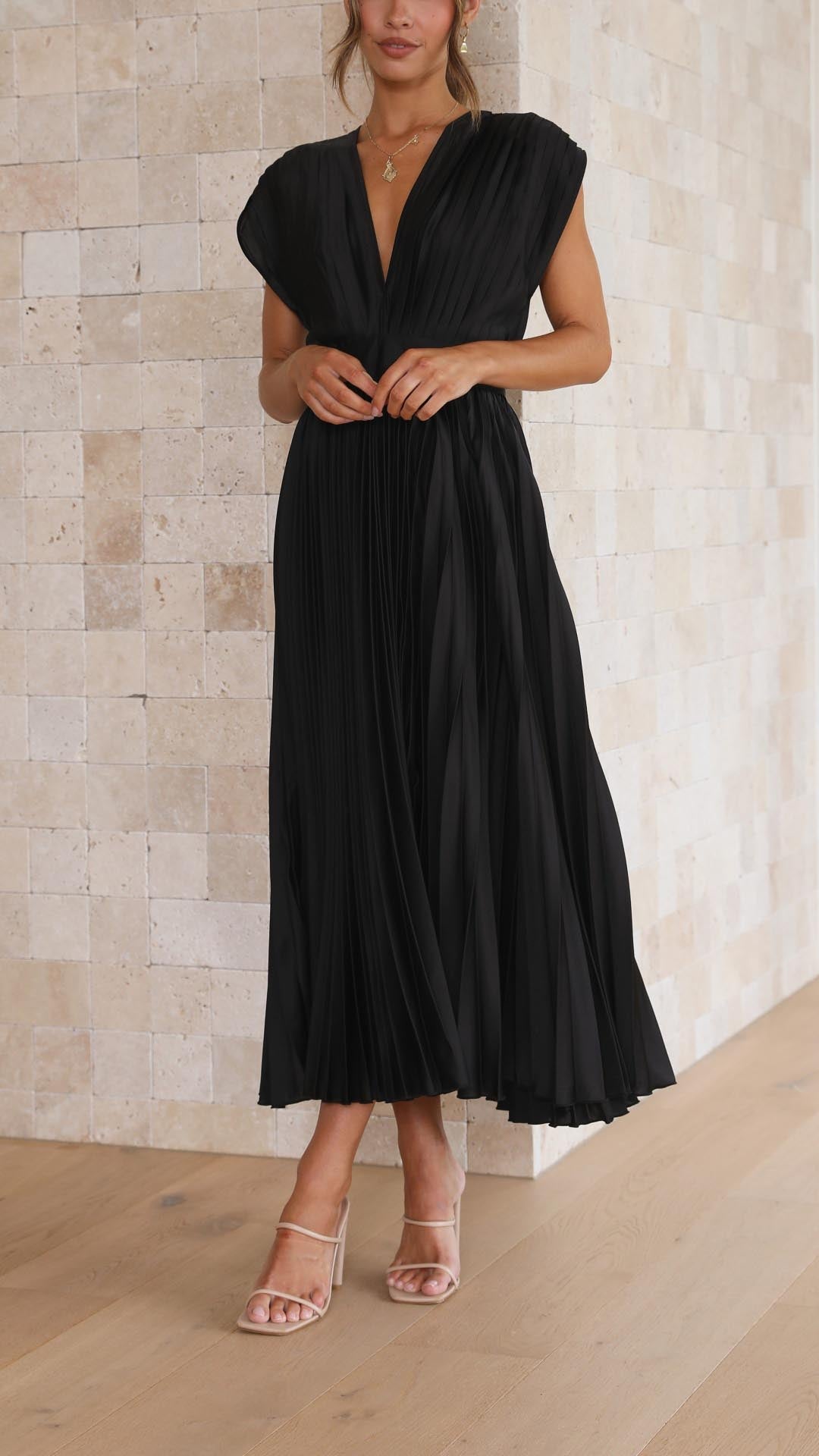 Alexis - Abito Elegante Plissettato
