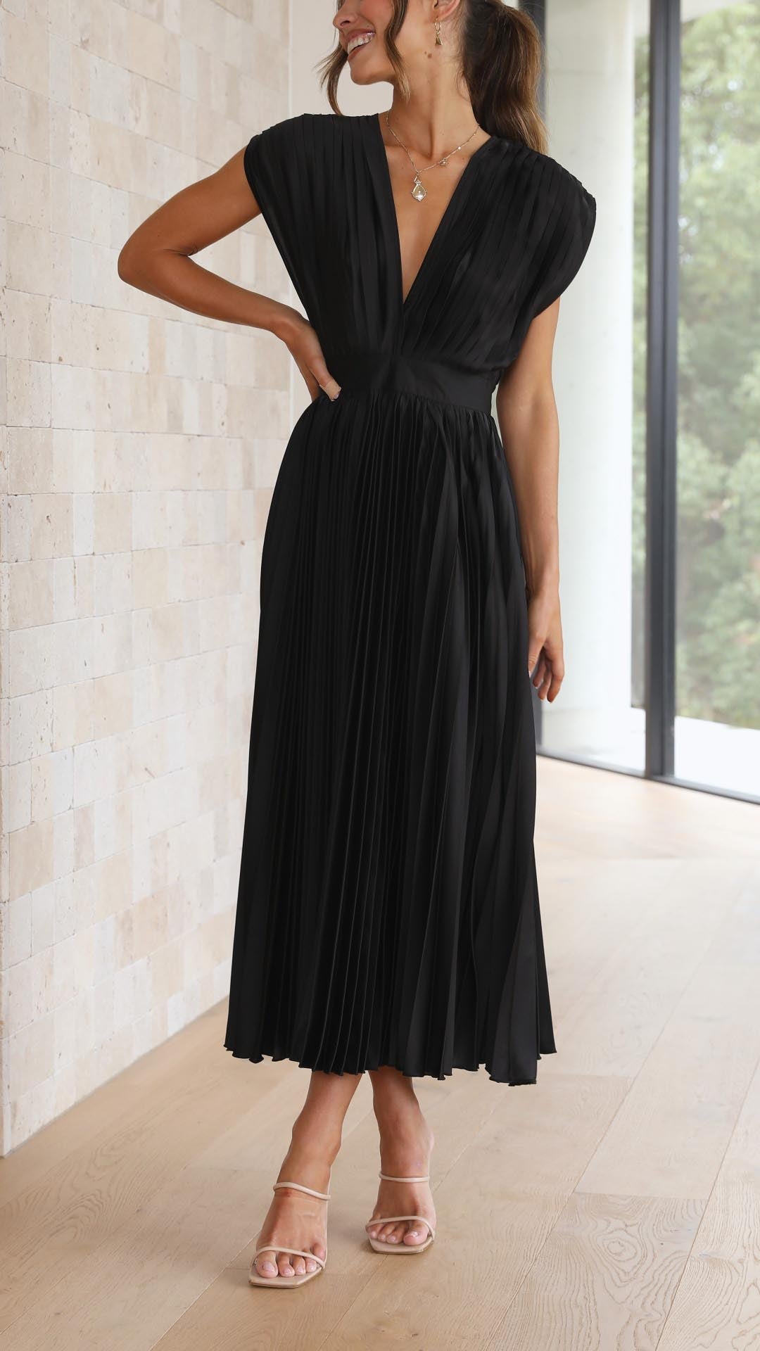 Alexis - Abito Elegante Plissettato
