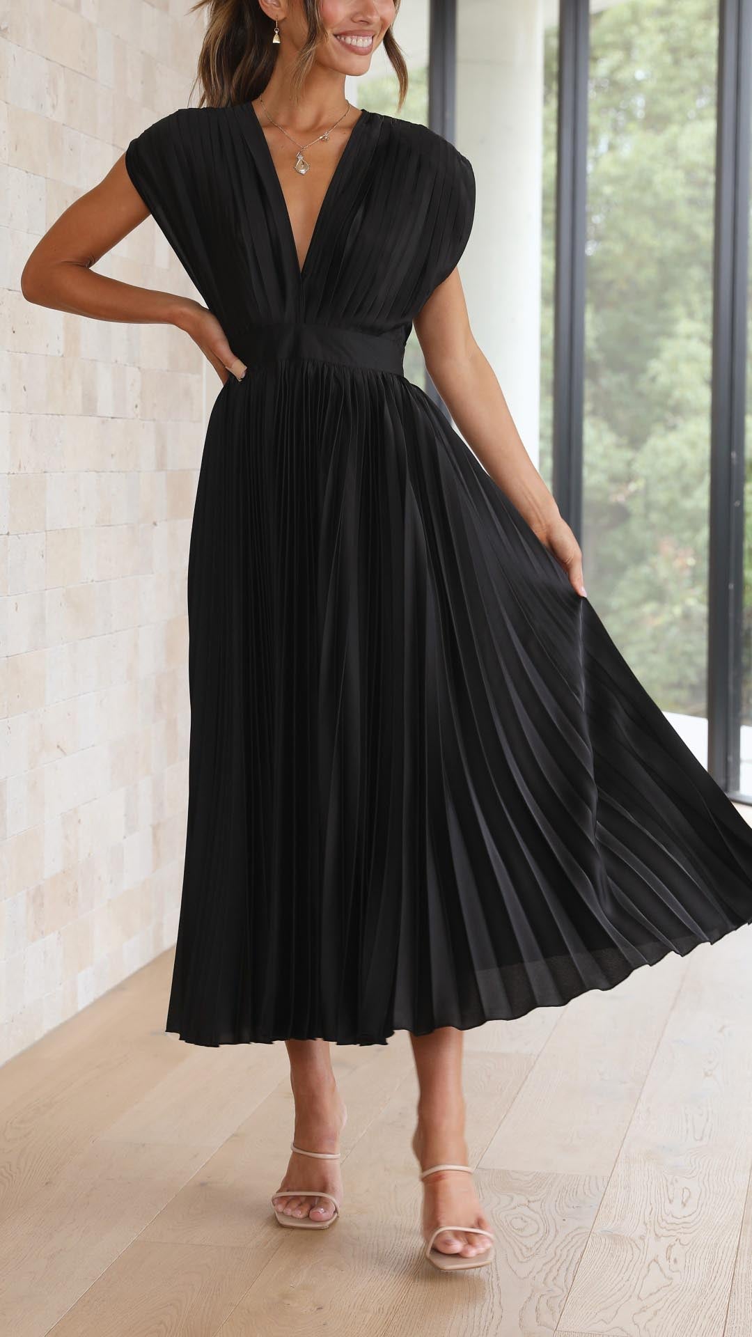 Alexis - Abito Elegante Plissettato