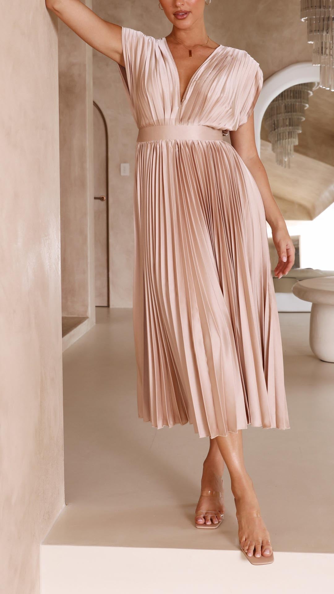 Alexis - Abito Elegante Plissettato