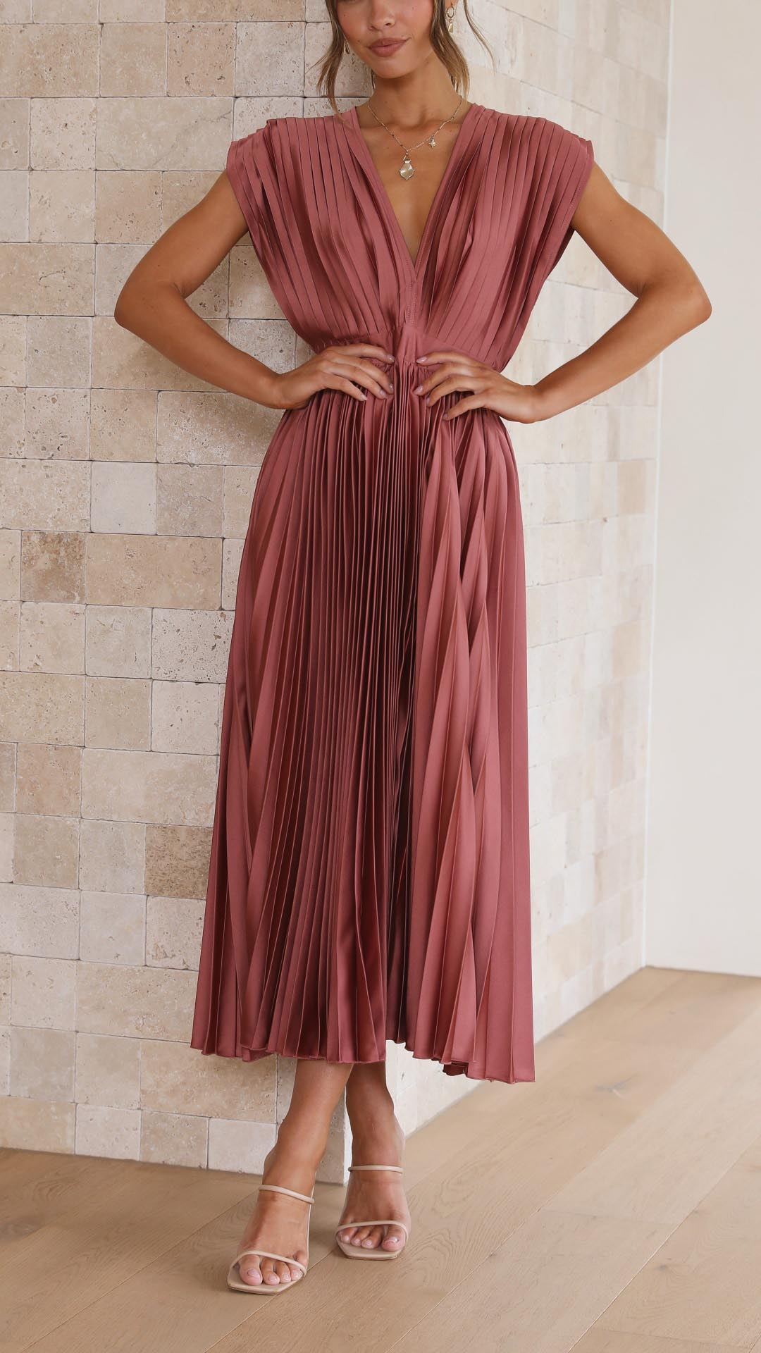 Alexis - Abito Elegante Plissettato