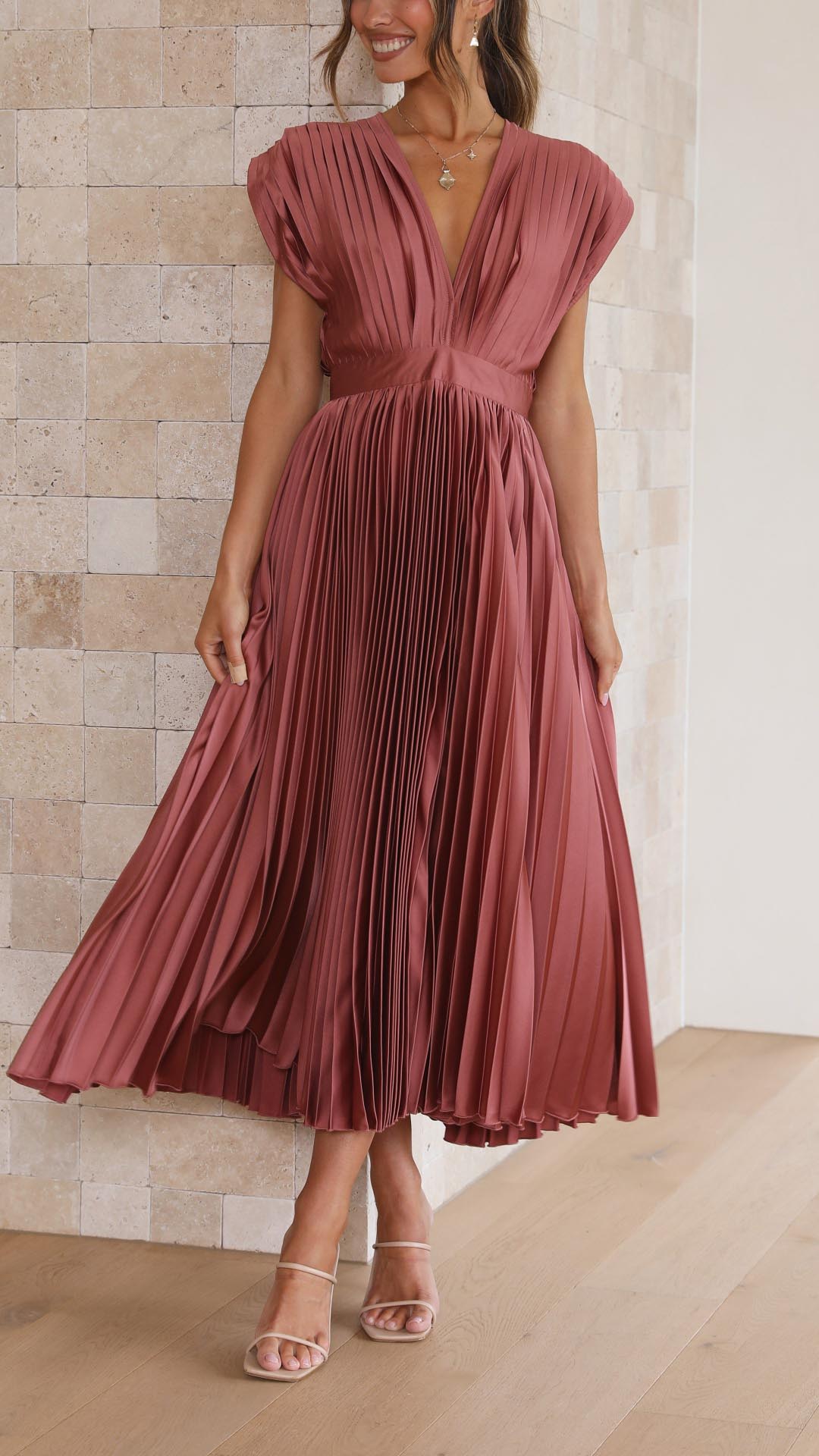 Alexis - Abito Elegante Plissettato