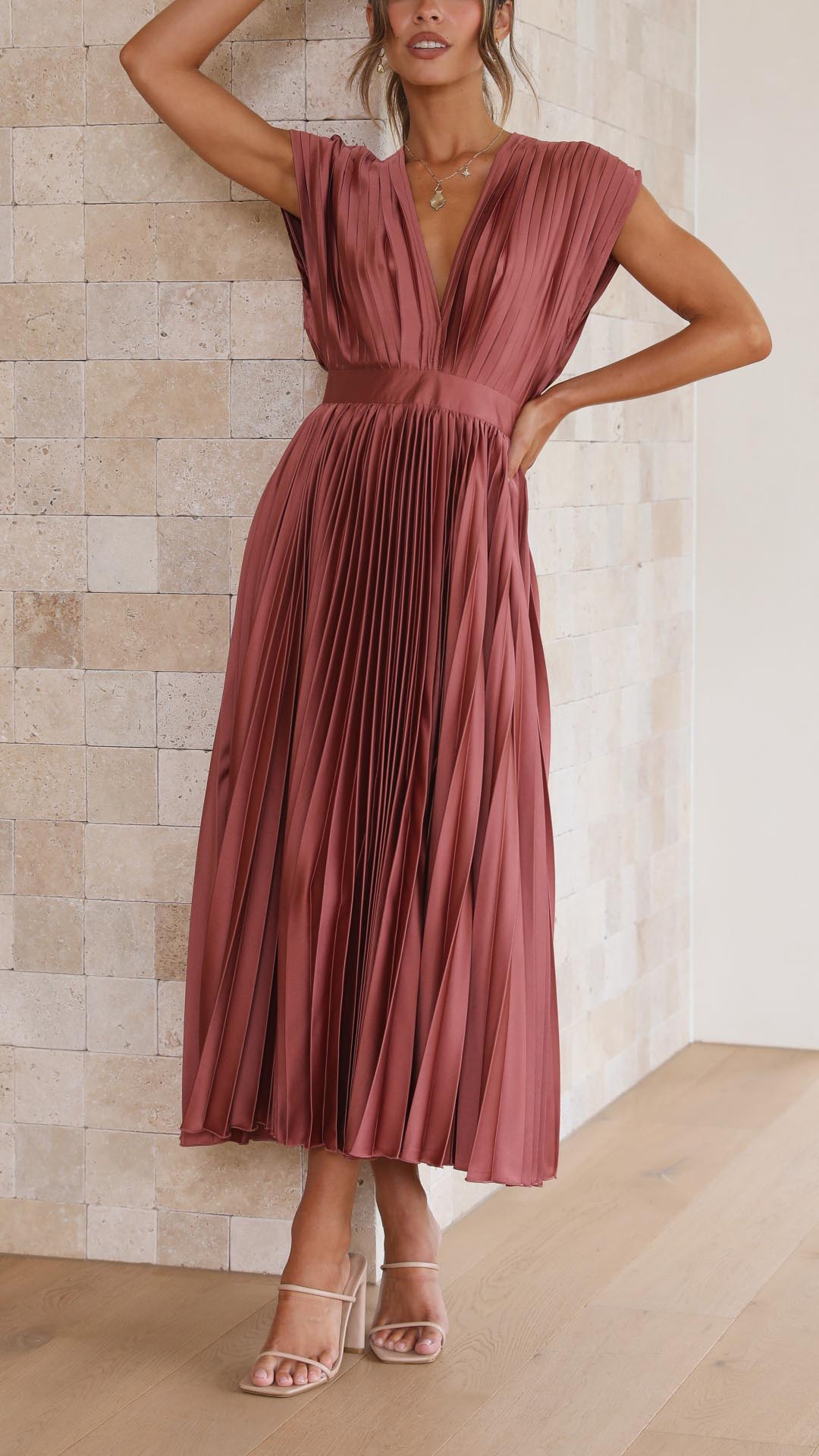 Alexis - Abito Elegante Plissettato