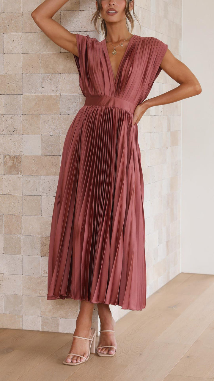 Alexis - Abito Elegante Plissettato