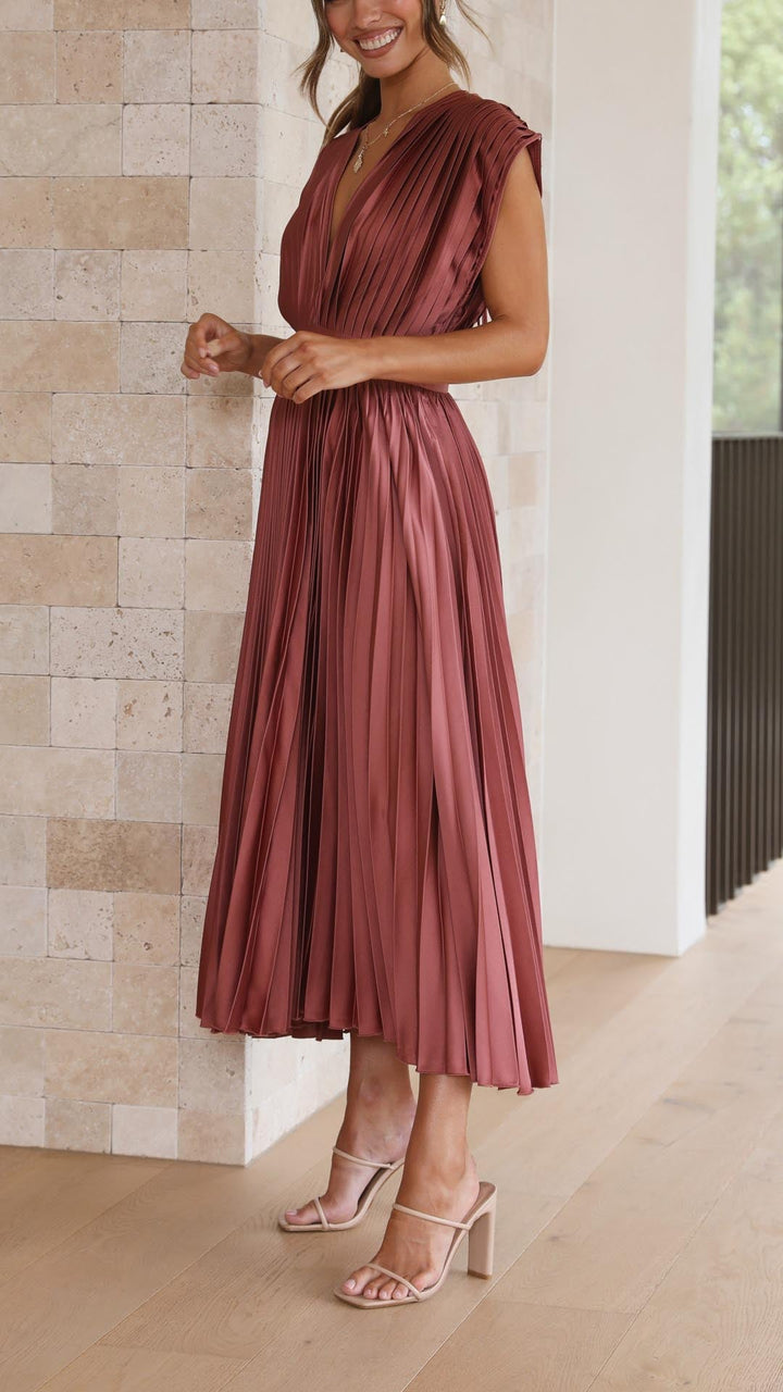 Alexis - Abito Elegante Plissettato