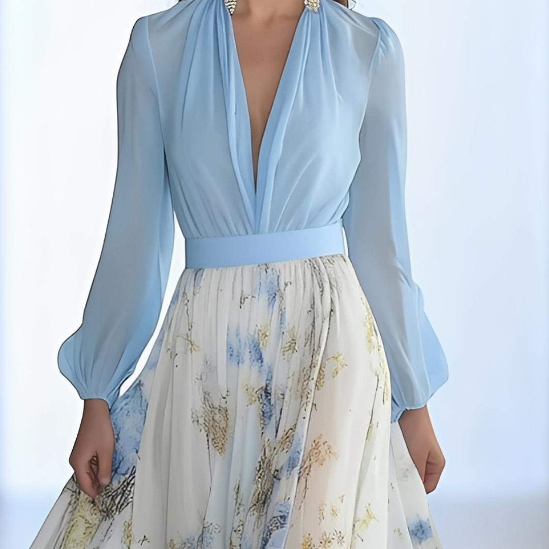 Sandrine - Vestito traspirante con scollo a V per donne