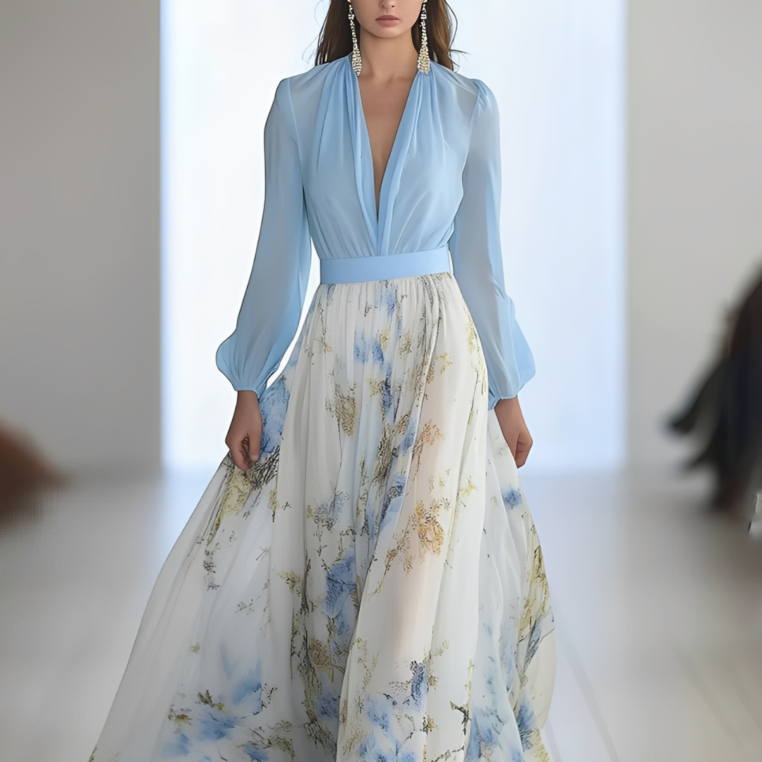 Sandrine - Vestito traspirante con scollo a V per donne