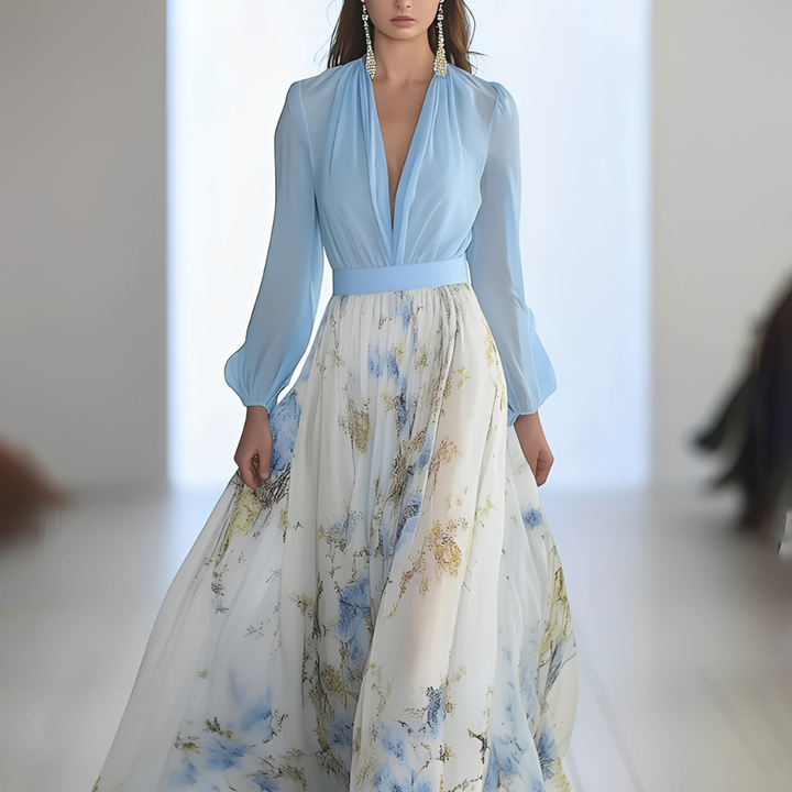 Sandrine - Vestito traspirante con scollo a V per donne