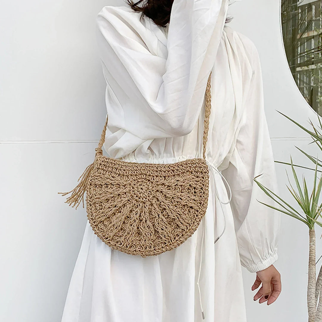 Eirinora | Borsa a Spalla All'Uncinetto in Stile Bohemien