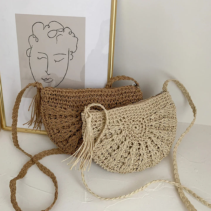 Eirinora | Borsa a Spalla All'Uncinetto in Stile Bohemien
