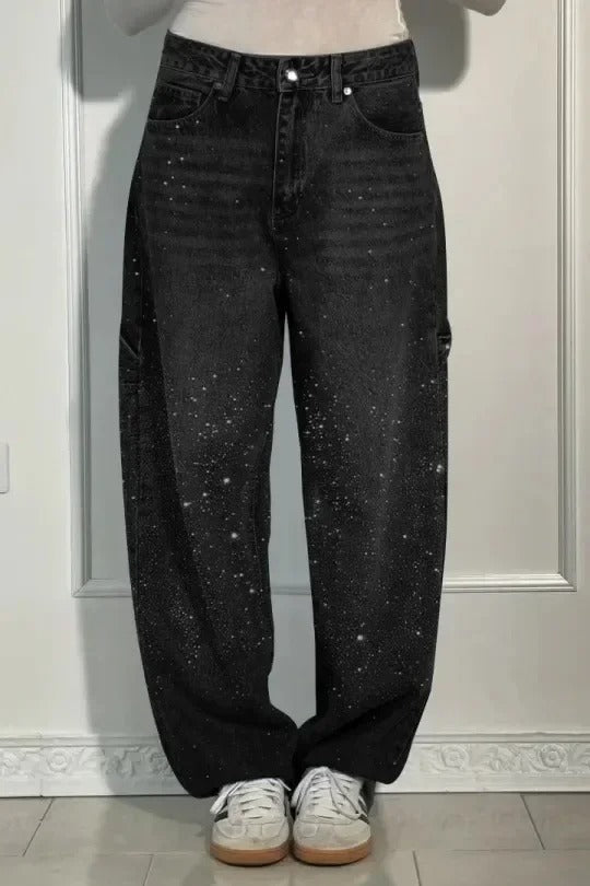 Victoria | Jeans Glitter a Vita Alta